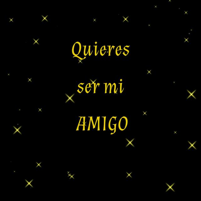 Quieres ser mi amigo