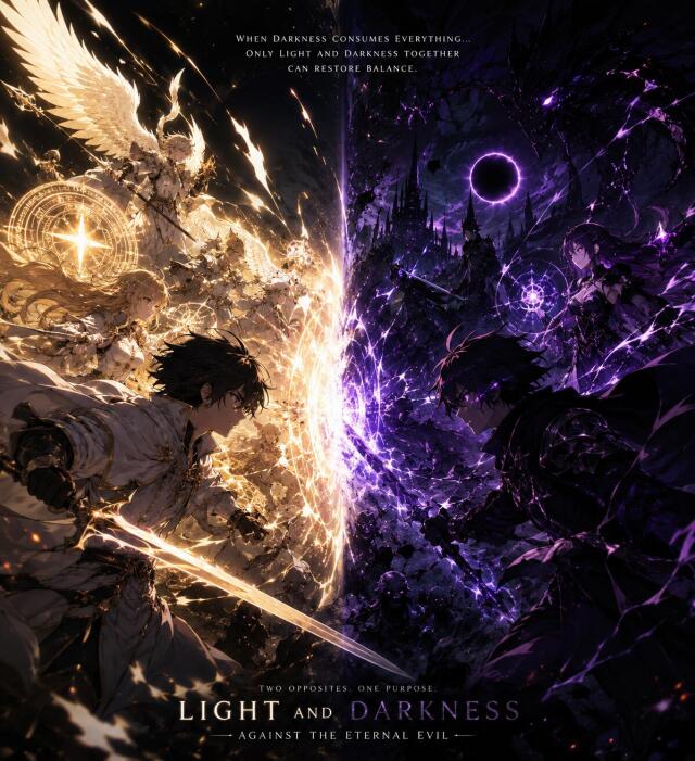 Light and darkness against the enternal evil