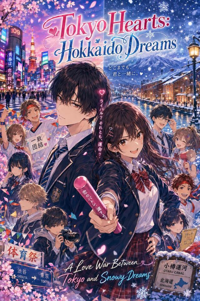 🌸 Tokyo Hearts: Hokkaido Dreams | Chapter 01 — A New City, A New Heart ❄️💗