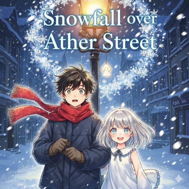 snow fall over aether street
