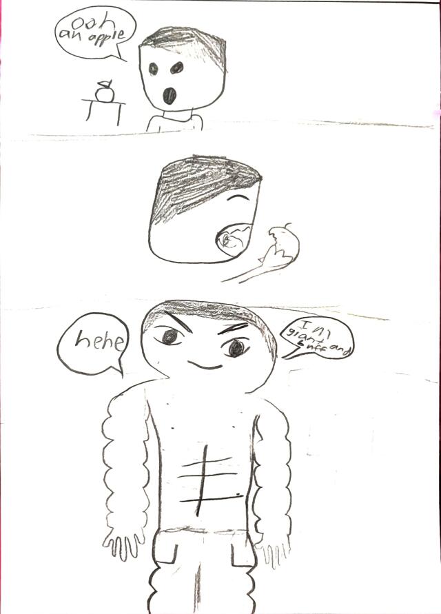 The time I became buff and giant