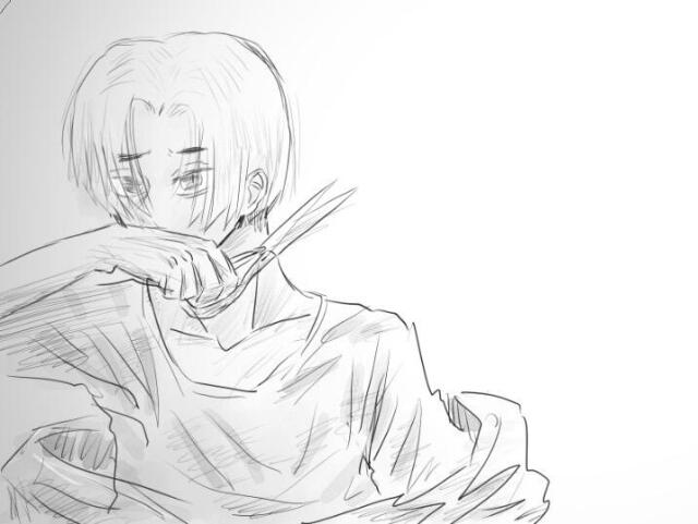 The scissor boy