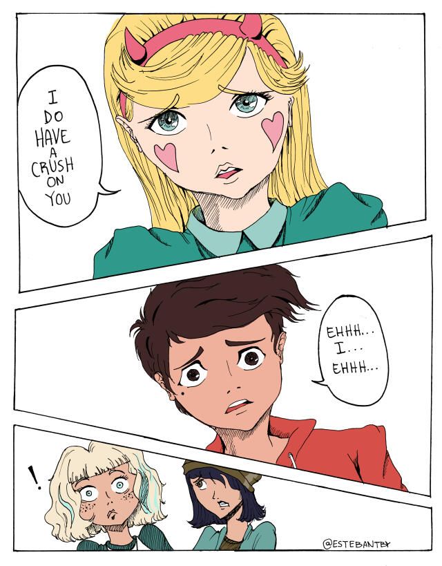 Fan comic scenes of Star vs the force of evil