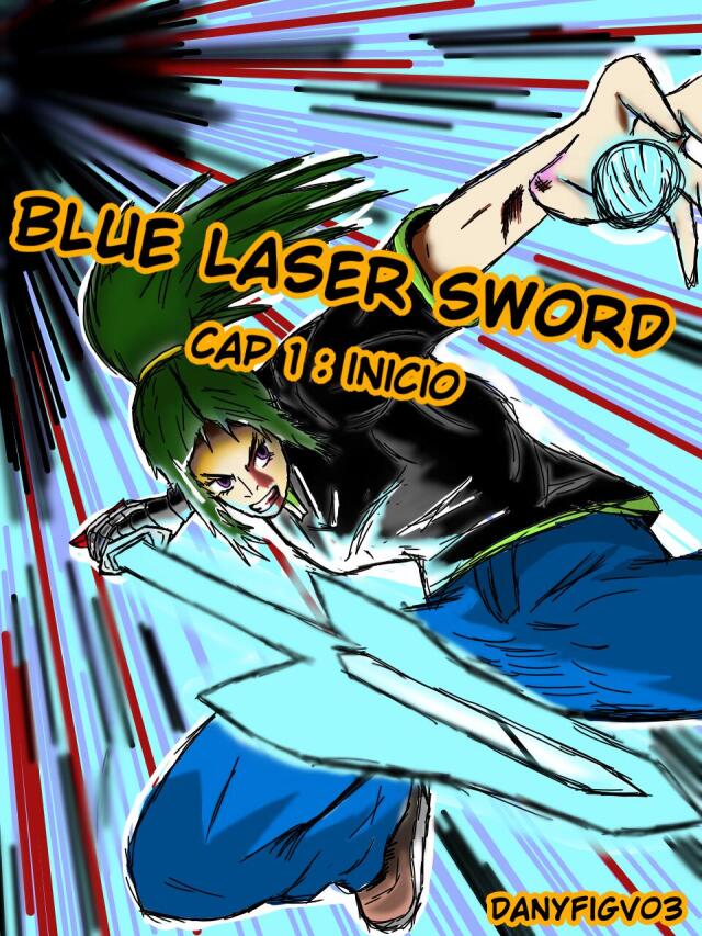 blue laser sword