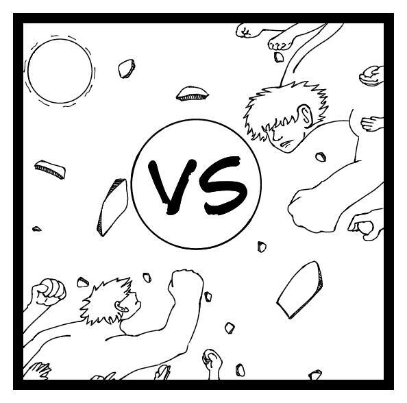 "VS" (versus)