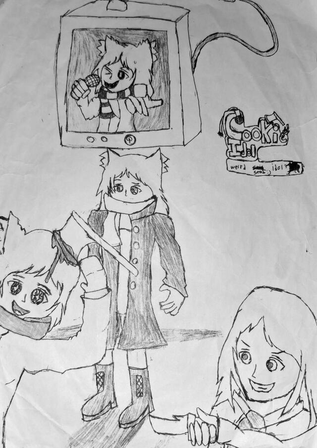 Cookie idol (hand skectch unfinished)