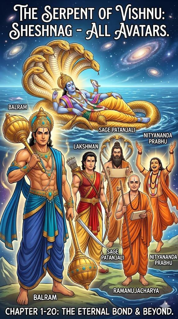 The serpent of vishnu sheshnag