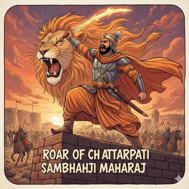 The roar of Chhatrapati sambhaji Maharaj
