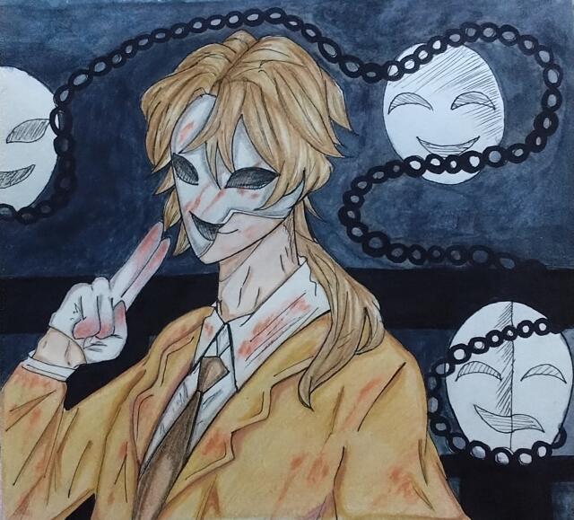 The bloody masks