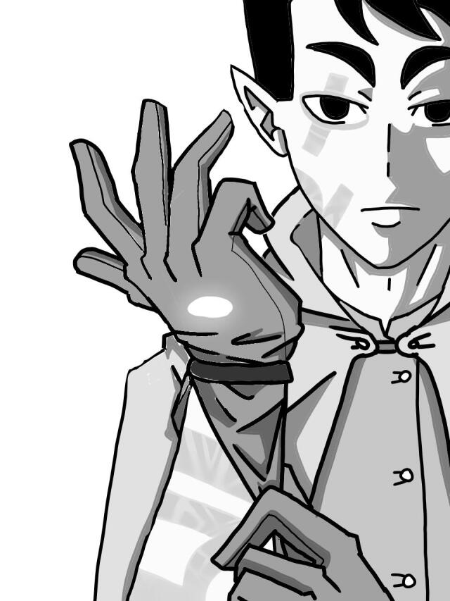 webtoon story (MC using magic)