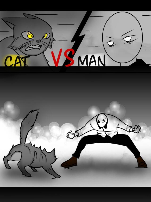 Man VS Cat