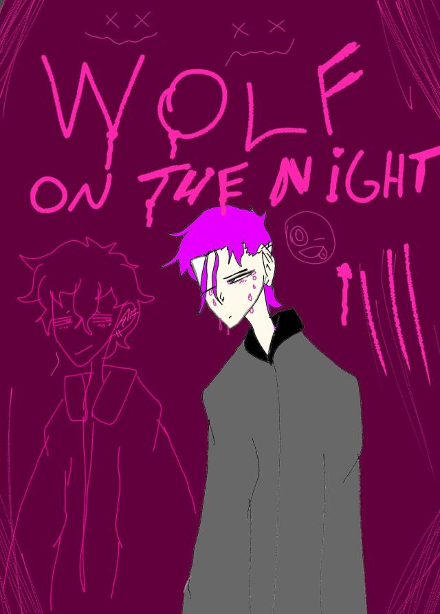wolf on the night