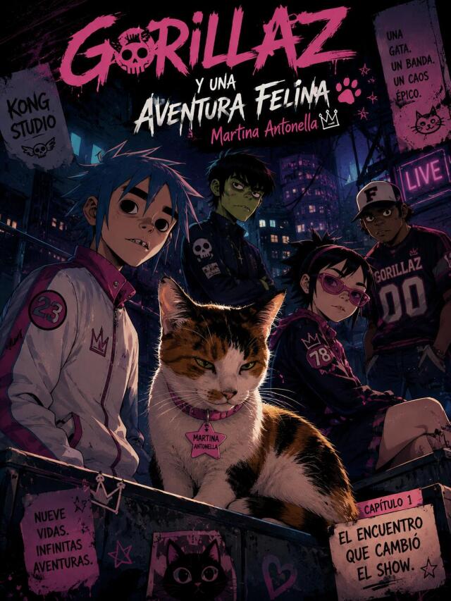 Gorillaz y una aventura felina🐱