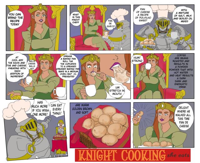 knight cooks she eats 