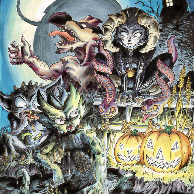 The Halloween couturier
