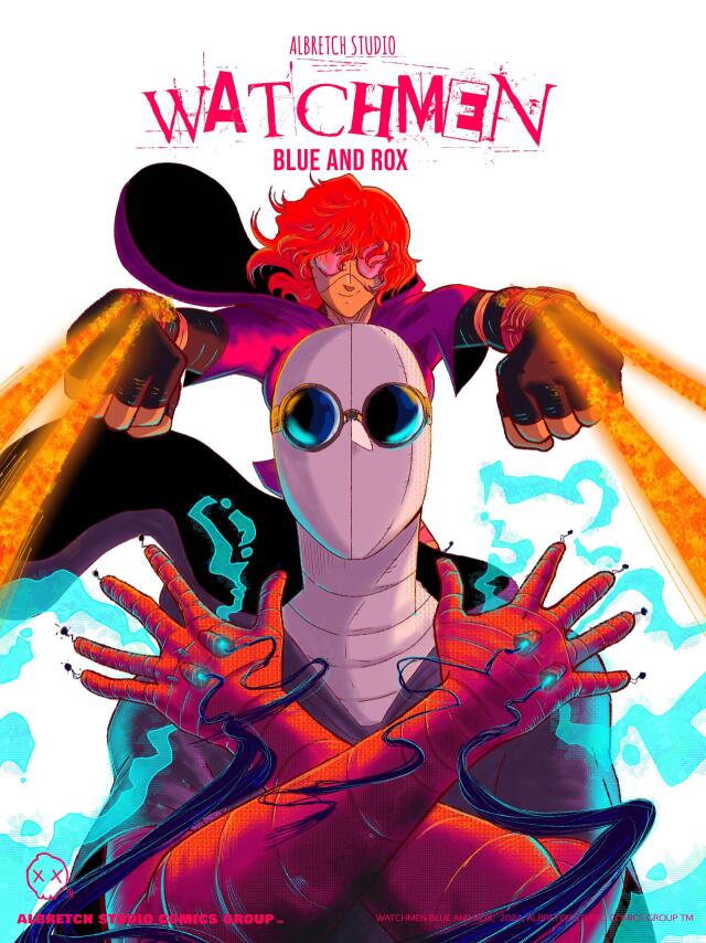 WATCHMEN BLUE AND ROX 