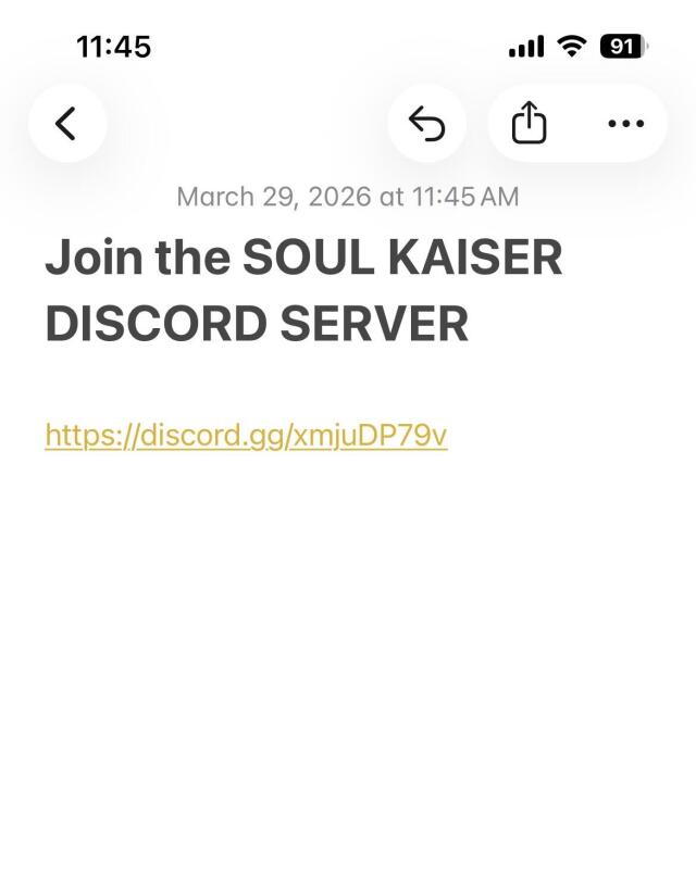 Join the SOULKAISER discord