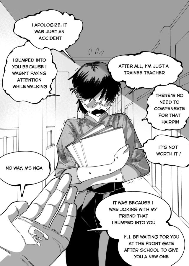 My trainee teacher is actually a goth rocker.