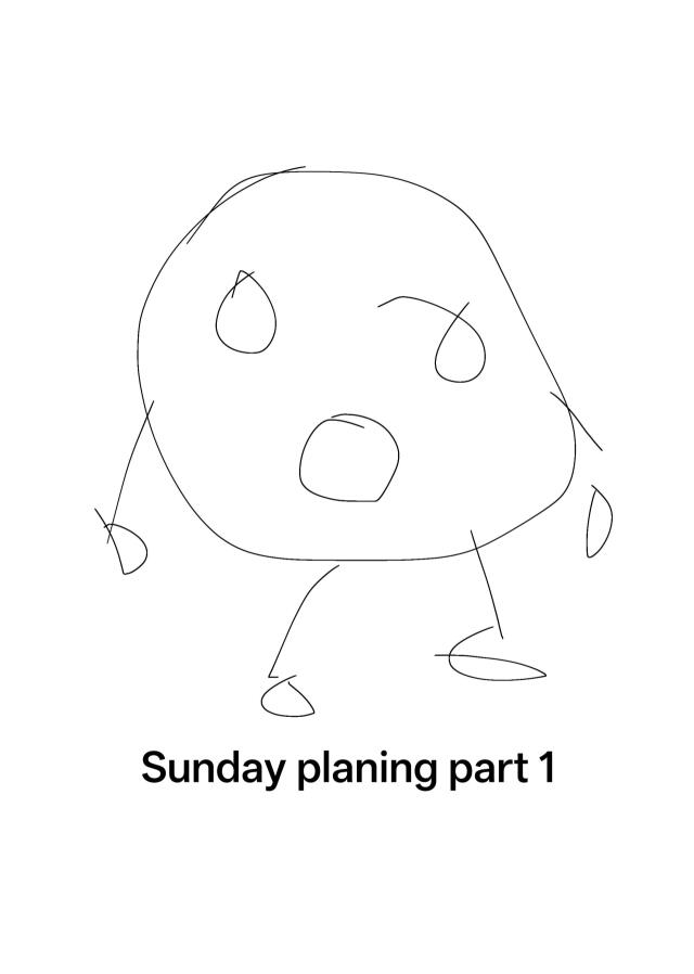 Sunday plannings