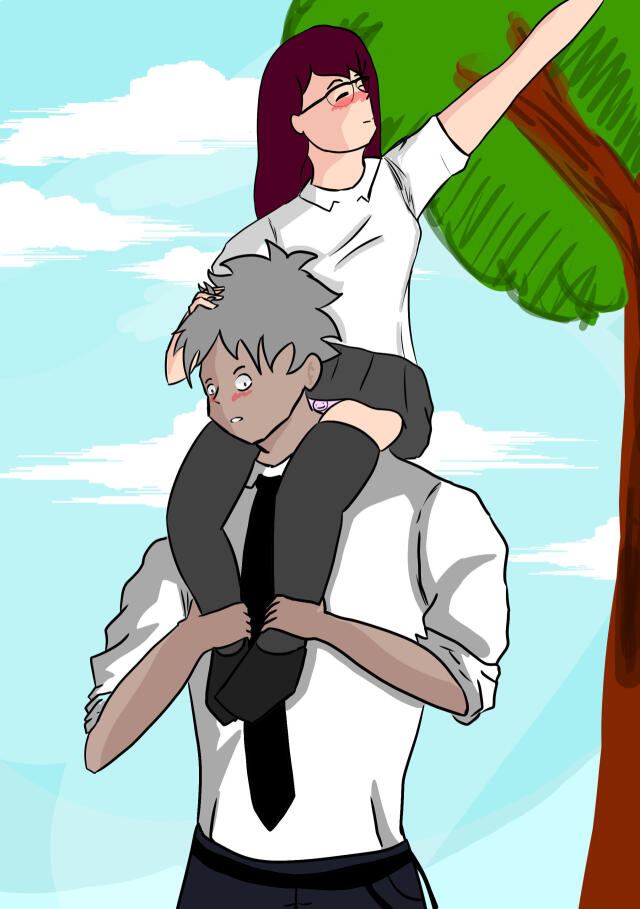 Ninki no senpai to hazukashigariya no kohai