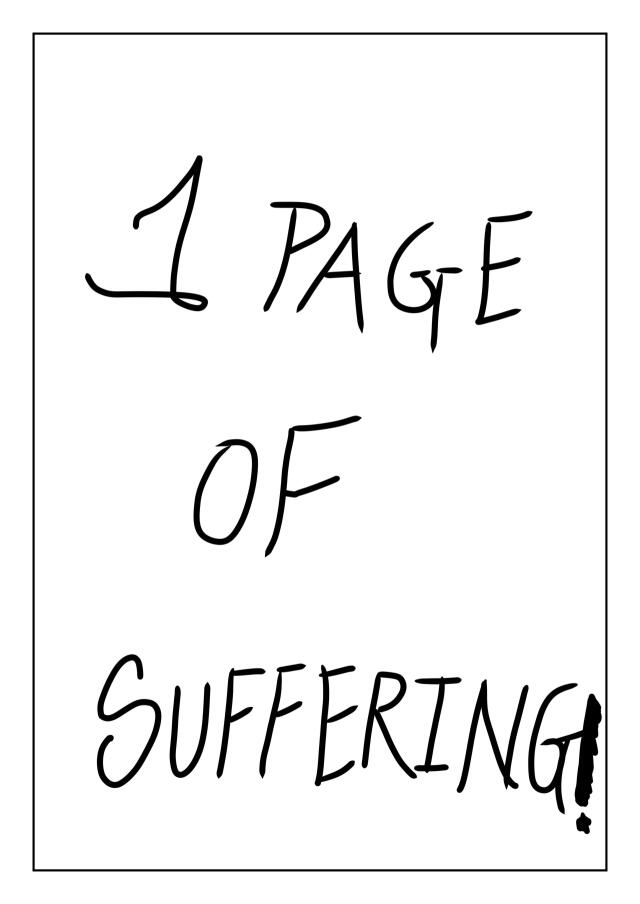 1 page of suffering