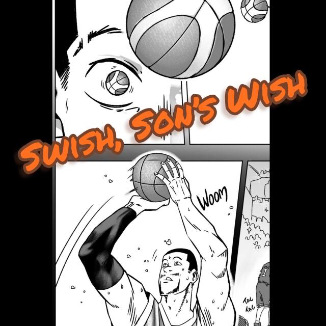 Swish, son’s wish