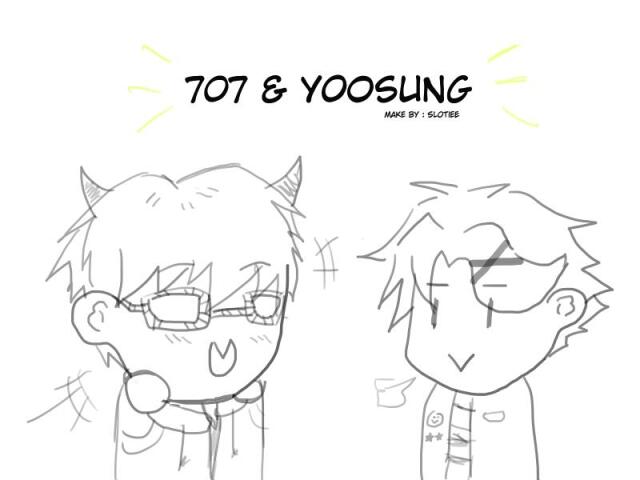 707 & Yoosung. Mystic Messenger