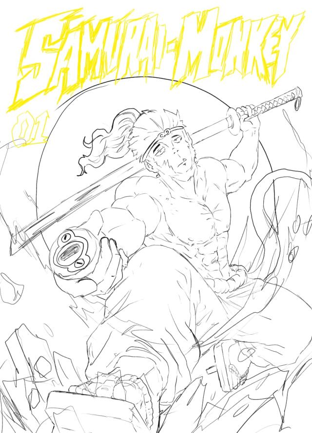 Samurai monkey